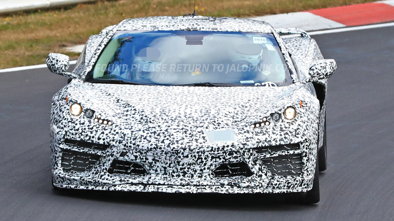 Illustration for article titled Here's The Mid-Engine 2020 Chevrolet Corvette Storming The NĂĽrburgring